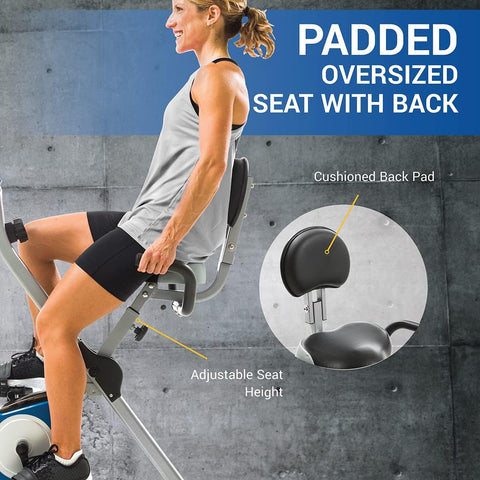 XTERRA FB350 Folding Exercise Bike, Silver - with UNITS | Sold by Uncle Wiener's Wholesale