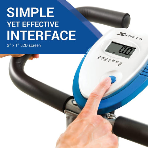 XTERRA FB350 Folding Exercise Bike, Silver - with UNITS | Sold by Uncle Wiener's Wholesale