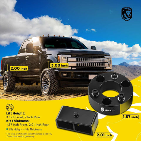 YHTAUTO 3 inch Front and 2 inch Rear Leveling Lift Kit Compatible with 2005 - 2023 Nissan Frontier, 2WD/4WD, Lift Blocks w/Spacers & Extended Square U - Bolts Suspension Level Kit w/Hardware Kit Set of 8 - with | Sold by Uncle Wiener's Wholesale