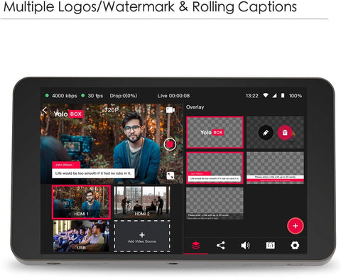 YoloLiv YoloBox Portable Multi - Camera Live Streaming Device - with | Sold by Uncle Wiener's Wholesale