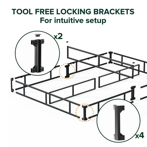 Zinus Metal King 5 Inch Smart Box Spring with Quick Assembly - with Gray | Sold by Uncle Wiener's Wholesale