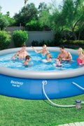 Bestway Fast Set 10ft inflatable pool with pump
Family swimming in Bestway 15ft round pool
Easy setup inflatable backyard pool by Bestway
Bestway 57269 10 ft x 30 inch pool above ground
Bestway 57315 15 ft x 33 inch round pool with filter pump