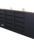 10 Ft 12 - Drawer & 2 - Cabinet Steel Workbench – Heavy - Duty Industrial Tool Storage - 12 - Drawer Steel Workbench with Red | Sold by Uncle Wiener's Wholesale