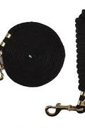 10 FT Heavy - Duty Horse Lead Rope – 5/8" Black Polyester with Swivel Bolt Snap Clip | Model 254015 - Equestrian Equipment / Horse Handling Gear with | Sold by Uncle Wiener's Wholesale