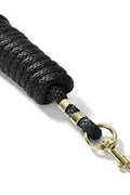 10 FT Heavy - Duty Horse Lead Rope – 5/8" Black Polyester with Swivel Bolt Snap Clip | Model 254015 - Equestrian Equipment / Horse Handling Gear with | Sold by Uncle Wiener's Wholesale