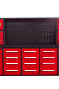 10 FT Tool Bench with 30 Drawers – Heavy - Duty Workbench & Garage Storage Cabinet - with Blue | Sold by Uncle Wiener's Wholesale