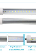 10 PACK – 8FT T8 Single Pin LED Tube Lights – 6000K, 5400LM, 45W - with Frosted | Sold by Uncle Wiener's Wholesale