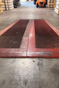 10' x 25' Steel Loading Dock Ramp – 50,000 LB Capacity with Adjustable Height | Model 4121221 - with | Sold by Uncle Wiener's Wholesale