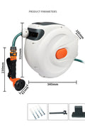 100 ft Retractable Water Hose Reel – 5/8" Wall - Mount with 180° Swivel – HS10021W - with | Sold by Uncle Wiener's Wholesale