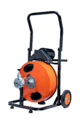 100FT x 1/2" Drain Cleaner Machine – Automatic Feed Sewer Snake with 4 Cutters & Foot Pedal – DCM10034A - with | Sold by Uncle Wiener's Wholesale