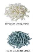 100PC Drywall Anchors & Screws Kit – Heavy - Duty Sheetrock Hanging Set | S1267 - with | Sold by Uncle Wiener's Wholesale
