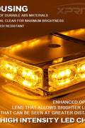 36 LED rooftop emergency strobe light with magnetic mount – front view
Amber-white LED light bar installed on truck roof
16 flash modes emergency vehicle warning light – with cable
Heavy-duty magnetic base with rubber pads – strobe light