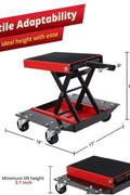 1100 LBS Motorcycle & ATV Scissor Lift Jack – Portable Center Crank Hoist with Wide Deck 250522B - with | Sold by Uncle Wiener's Wholesale