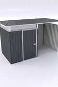 11x6 FT Metal Garden Storage Shed with Reinforced Roof – Weather - Resistant Steel Garage Workshop - with | Sold by Uncle Wiener's Wholesale