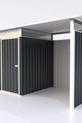 11x6 FT Metal Garden Storage Shed with Reinforced Roof – Weather - Resistant Steel Garage Workshop - with | Sold by Uncle Wiener's Wholesale