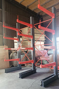 12 Ft Single - Sided Cantilever Rack – 5 - Layer Industrial Racking | SBL1200 Starter & Expansion Bays - with Expansion Bay | Sold by Uncle Wiener's Wholesale