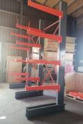 12 Ft Single - Sided Cantilever Rack – 5 - Layer Industrial Racking | SBL1200 Starter & Expansion Bays - with Expansion Bay | Sold by Uncle Wiener's Wholesale