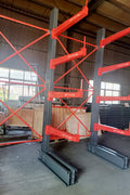 12 Ft Single - Sided Cantilever Rack – 5 - Layer Industrial Racking | SBL1200 Starter & Expansion Bays - with Expansion Bay | Sold by Uncle Wiener's Wholesale