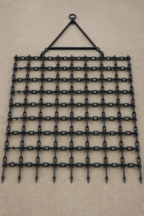 12 FT x 6.5 FT Heavy - Duty Drag Harrow – 1/2" Spikes for Tractor, ATV, UTV & Lawnmower | Model GH12 - with | Sold by Uncle Wiener's Wholesale