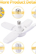 Ceiling-mounted LED light showing bright 6500 lumen illumination pattern