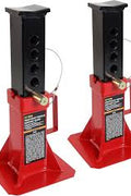 12 Ton Heavy - Duty Jack Stands Set – Adjustable Pin, Welded Steel, 18.11" Max Height | Torin TZ120006 - Heavy - Duty Adjustable Jack Stands with | Sold by Uncle Wiener's Wholesale