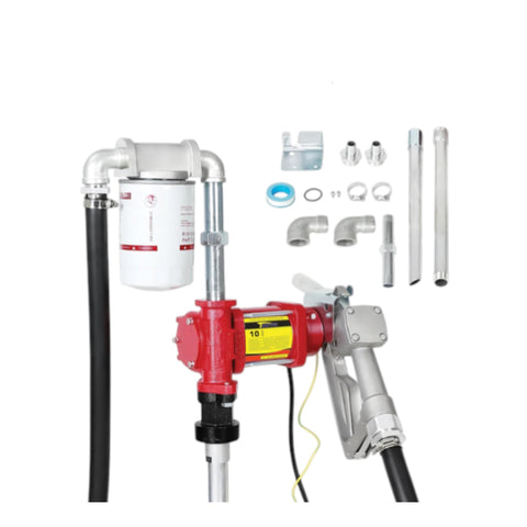 12V 10 GPM Fuel Transfer Pump with Built - In Filter – Gas & Diesel Compatible (SKU: 512510) - with | Sold by Uncle Wiener's Wholesale