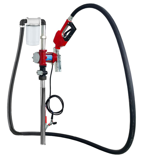 12v Fuel Transfer Pump 15GPM with Automatic Nozzle and Filter DCEX60A - with | Sold by Uncle Wiener's Wholesale