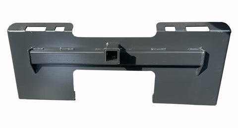 1/4″ Skid Steer Attachment Plate – 45″ Universal Mount with 2.28″ Trailer Hitch Receiver | Grade 50 Steel, 3,000 lb Capacity SSP02 - with | Sold by Uncle Wiener's Wholesale