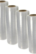 15 Inch 80 Gauge Stretch Shrink Wrap Film – 1500 FT Industrial Pallet Wrap – Durable & Clear Packaging Roll – 1580GA - with 8+ rolls | Sold by Uncle Wiener's Wholesale