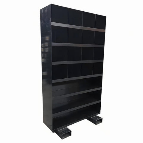 19 - Drawer Heavy - Duty Bolt Bin Cabinet with Forklift Pockets – Available in Black or Red - with Black | Sold by Uncle Wiener's Wholesale
