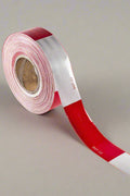 2 inch red and white reflective tape for trailers
DOT-C2 safety tape for trucks and trailers
Reflective adhesive trailer tape roll with honeycomb pattern