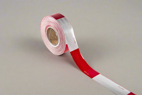 2 inch red and white reflective tape for trailers
DOT-C2 safety tape for trucks and trailers
Reflective adhesive trailer tape roll with honeycomb pattern