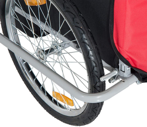 2 - in - 1 Bike Trailer & Jogger Stroller for 2 Kids – Baby Carrier with Canopy, Safety Harness, Storage – Model BT0003 - with | Sold by Uncle Wiener's Wholesale