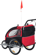 2 - in - 1 Bike Trailer & Jogger Stroller for 2 Kids – Baby Carrier with Canopy, Safety Harness, Storage – Model BT0003 - with | Sold by Uncle Wiener's Wholesale