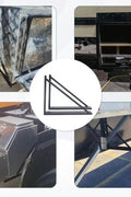 2 - Pack Steel Truck Box Mounting Brackets – Heavy - Duty, Universal Fit | SKU: 3102501 - with | Sold by Uncle Wiener's Wholesale