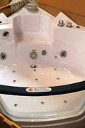 2 - Person Corner Whirlpool Tub – Hydrotherapy Spa, LED Lights, Heater TMB026 - Corner Spa Bathtub with | Sold by Uncle Wiener's Wholesale