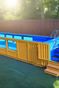 “Modern 20ft sea container pool in backyard with filtration system”

“Indoor 40ft shipping container swimming pool with viewing glass”

“Above-ground modular pool built from repurposed shipping container”