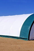 20ft PE fabric truss storage building with zipper door