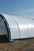 20′ WIDE SINGLE TRUSS STORAGE BUILDINGS - with Standard 20X20X12 10.5 OZ PE | Sold by Uncle Wiener's Wholesale