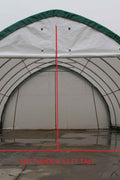 Heavy-duty single truss shelter for farm equipment