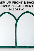 20′ Wide Single Truss Storage Buildings – Portable Industrial Shelter with PE or PVC Covers - Single Truss Storage Shelter with Premium Front & Back Cover Replacement 14.5 OZ PVC | Sold by Uncle Wiener's Wholesale