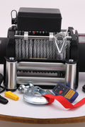 20000LB 12V Electric Winch – Heavy Duty 7.8HP Series Wound Motor, 4 - Stage Planetary Gear, Roller Fairlead – SU20000 - with | Sold by Uncle Wiener's Wholesale