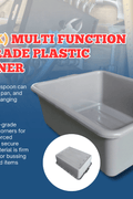 21" x 15.5" Food Grade Plastic Storage Bins & Lids – Heavy - Duty Multi - Function Containers for Commercial & Kitchen Use - with 21" x 15.5" x 5" Bin – 12 Pack | Sold by Uncle Wiener's Wholesale