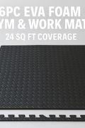 192 SQ FT Interlocking Gym Mats – 48PC Set
