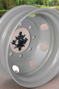 24.5 x 8.25 heavy-duty steel truck rim front angle view
22.5 x 8.25 demountable commercial truck wheel
Heavy-duty corrosion-resistant steel rim for long-haul trailers