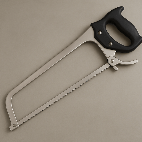 25" Stainless Steel Butcher Bone Saw – Ergonomic Handle, Trigger Lock, Meat & Game Cutting Tool - 1114336 - Butcher Tools & Bone Saws with | Sold by Uncle Wiener's Wholesale