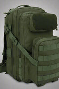25L Tactical MOLLE Backpack in Woodlands Camo – Front View
Compact OD Green MOLLE Backpack – Side Storage View
Black Camo MOLLE Pack with Front Pouch and Bottle Holder
A-TACS Tactical Pack – Rear Strap Design and Padding