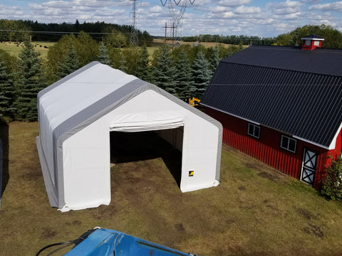 30′ WIDE DOUBLE TRUSS STORAGE BUILDINGS - with Standard 30X40X20 | Sold by Uncle Wiener's Wholesale