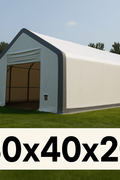 30′ Wide Double Truss Storage Buildings – Heavy - Duty PVC Fabric Shelters - Portable Storage Shelter with Standard 30X40X20 | Sold by Uncle Wiener's Wholesale