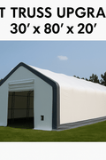 30′ Wide Double Truss Storage Buildings – Heavy - Duty PVC Fabric Shelters - Portable Storage Shelter with 8FT Truss Upgrade 30X80X20 | Sold by Uncle Wiener's Wholesale